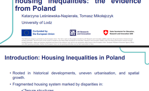Urban planning strategies to reduce housing inequalities: the evidence from Poland